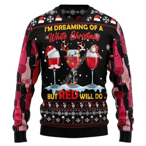 Xmas Santa Claus Cat Animal Colorful Tattoo Retro 3DPrint Fu