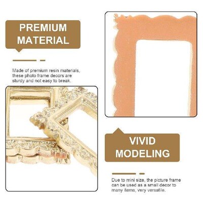 6 Pcs ter Frame Photo Ornaments DIY Crafts Decorate Mini