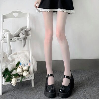Women Tights Summer Black White Stockings Sexy High Waist Lo