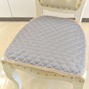 高档欧式餐椅垫防滑椅子坐垫马蹄形四季通用垫纯色加厚款冬夏