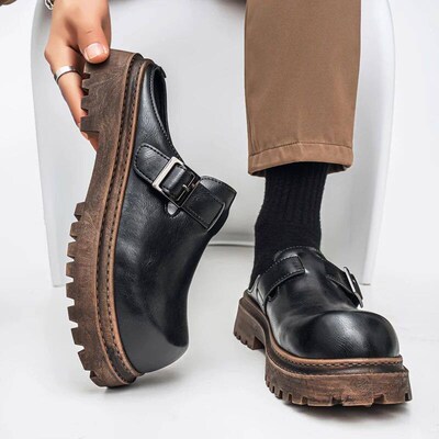 Men Leather Loafer Breath Summer Slipper for Men Light Comf