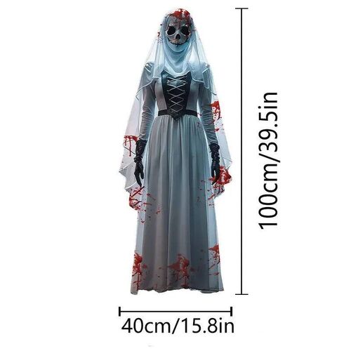 2D Halloween horror kull bride background cloth Halloween ho