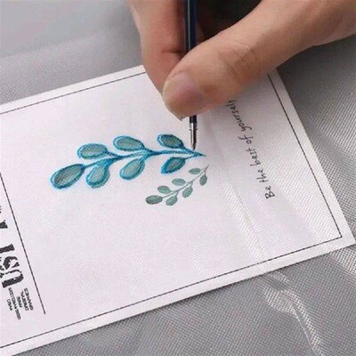 4Pcs Water Soluble Embroidery Wash Away Cold Water Soluble