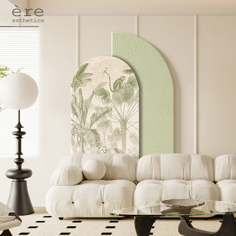 轻法式奶油风客厅装饰画创意设计高级感沙发背景墙挂画大气落地画,家居饰品,现代装饰画,淘宝优惠券,粉丝福利购,淘宝优惠卷