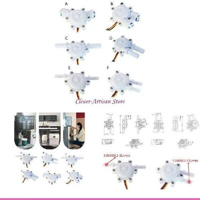 E06B Compact Water 0.2-8L/min Switch Meter Flowmeter