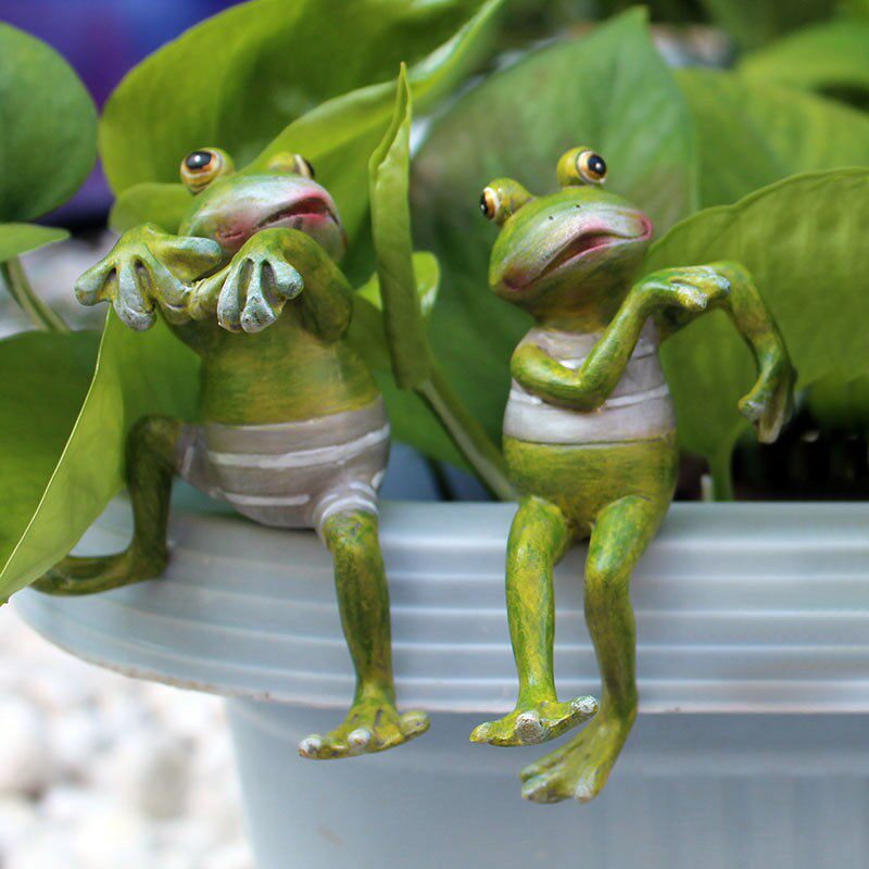 创意爬缸青蛙个装 家居庭院花盆树脂仿真动物小摆件花园装饰品,家居饰品,户外/庭院摆件,淘宝优惠券,粉丝福利购,淘宝优惠卷