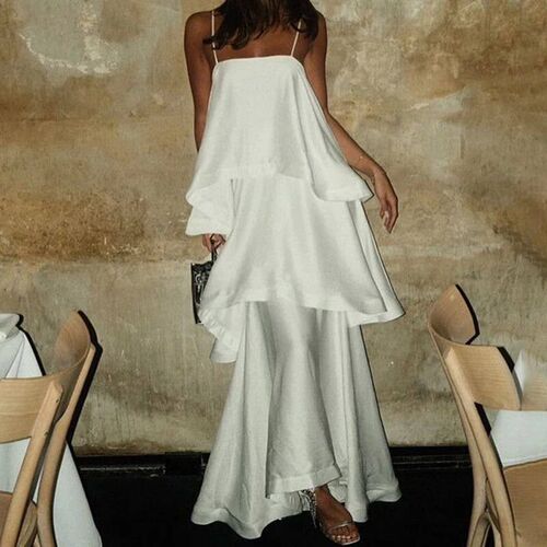 Casual High Waisted Holiday Dress Simple Solid Color Off