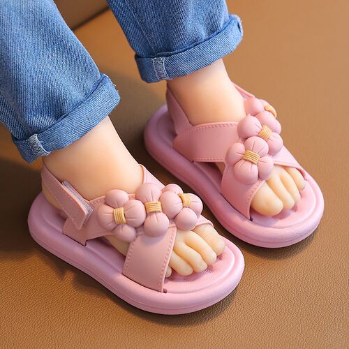 Childrens Sandals Summer Girls 2023 New Girls Soft Sole An
