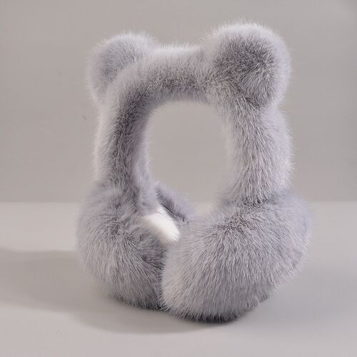 Warm earmuffs female cute bear earmuffs autumn and winter