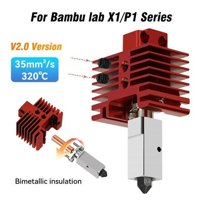 Hotend For Bambu Lab p1p X1C P1S X1 V2.0 Upgrade Hot end Pri