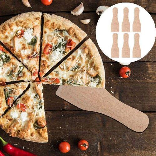 6 Pcs Small Wooden Jam Safe Cooking Spatula Barbecue Baking