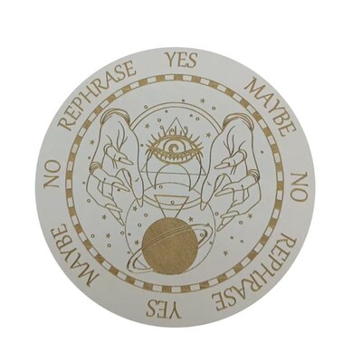 Round Divination Metaphysical Message Board Wooden-Bo