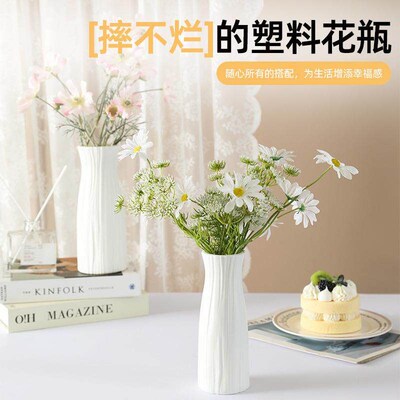 Home Decor INS Nordic Style Plastic Vase for Living Room, Du