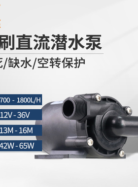 中科世纪微型热水暖气循环泵12V/24V耐酸碱盐无刷直流水泵DC55F