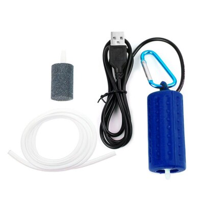 New Portable Mini USB Air Pump Aquarium Fish Tank Oxygen Mut