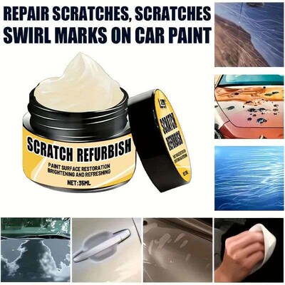 KJM New Car Scratch Repair Wax 35ML - Remove Swirls, Restore