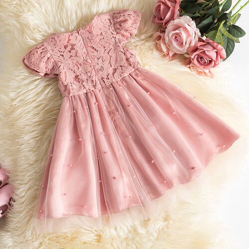 Baby Girls Dress for Summer Flower Lace Vestidos Wedding Par
