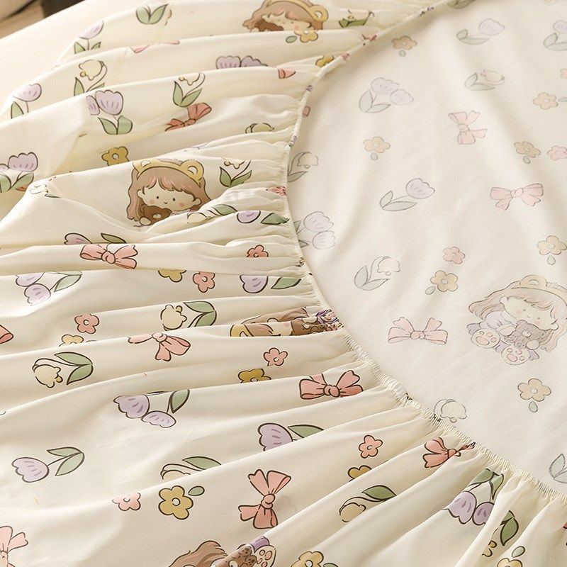 四季全棉类卡通单件床笠  0s棉儿童舒适床垫乳胶床垫防尘床,床上用品,床笠,淘宝优惠券,粉丝福利购,淘宝优惠卷