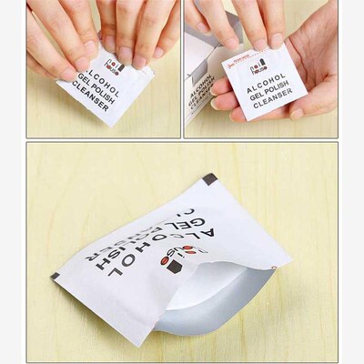 UV Gel Nail Polish Remover Cleanser Removal Wraps Pusher
