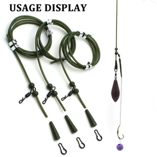 Carp Fishing Equipment Hair Rig Quick Change Swivels For Fis