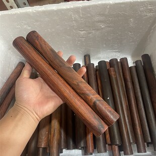 擀面杖 红木工艺品 老挝大红酸枝木棍 擀面杖