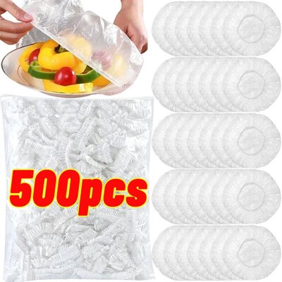 500/10PCS Disposable Food Keeping Film Kitchen Food Storage