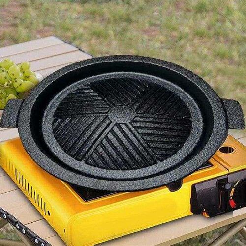 8 Inch Cast Iron Grill Pan with Dual Handles Frying Pan