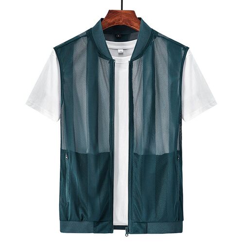 Middle-aged Quick-drying Breathable Thin Waistcoat Mens Wai