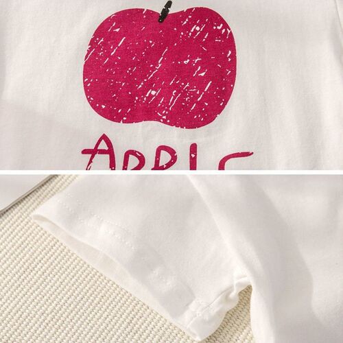 Kids Sets Summer Baby Girls Cotton Printing ops Suits Lattic
