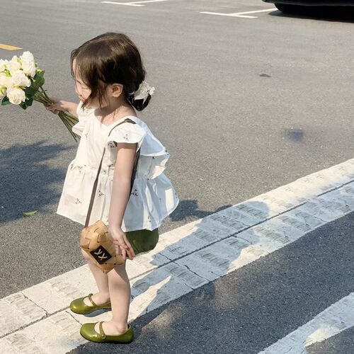 rens clothing girls suit spring and summer new rens cute d