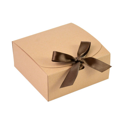 1pc Kraft White Black Gift Box Kraft Paper Packaging Boxes C