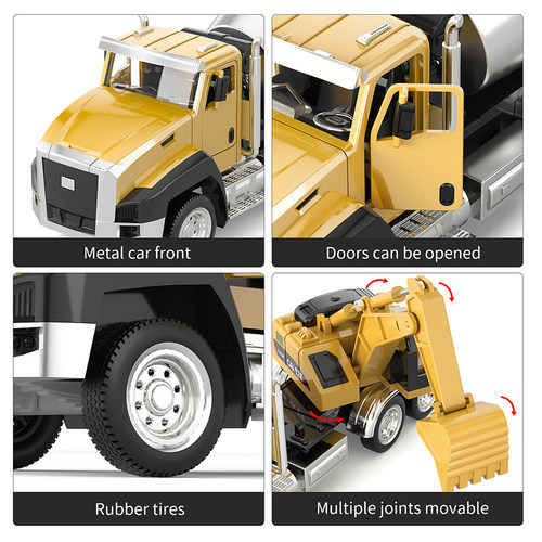 3 Pack of Diecast Engineering Construction Vehicles Dump Dig