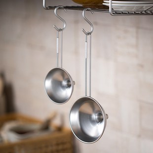 霜山30不锈钢漏斗小口径酒漏斗家用注油器粉末液体调料分装器