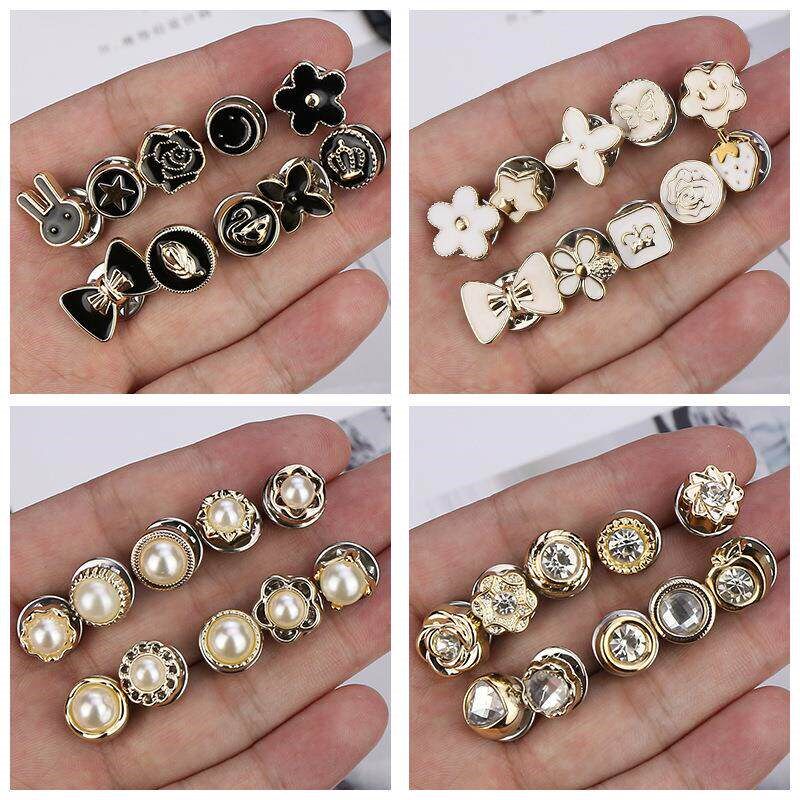 No-sew snap buttons, hidden snap fasteners for womens anti- - 实物图
