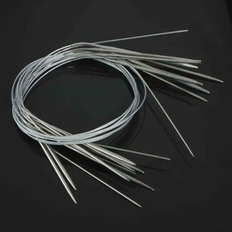 11pcs 43/65/80/120cm Stainless Circular Knitting Needles Set