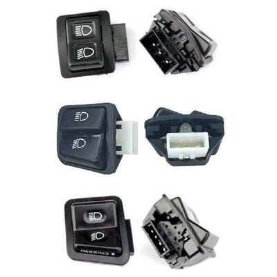 6Pcs/set Motorcycle Head Light Horn Dimmer Turn Starter