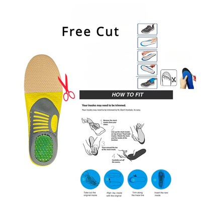 1 Pair Orthopedic Insoles Orthotics Flat Foot Health Sole Pa