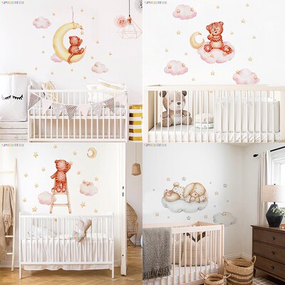 Elephant Giraffe Wall Stickers For Kids Rooms Wall Decorativ
