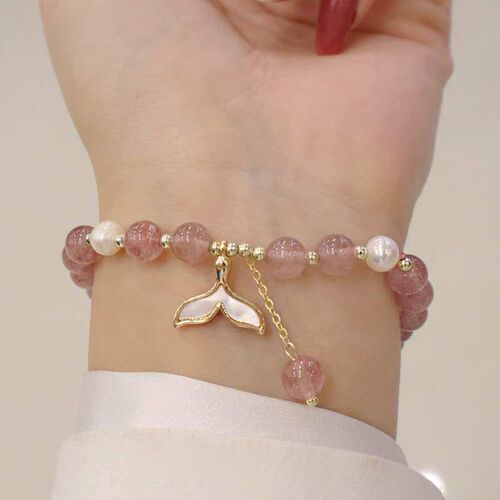 Strawberry Crystal Brlet Womens Simple Brlet Elegant Simple
