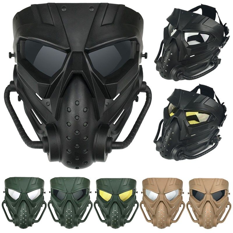 战术防护面具水彩弹全脸异形防毒骷髅面罩CS游戏装备