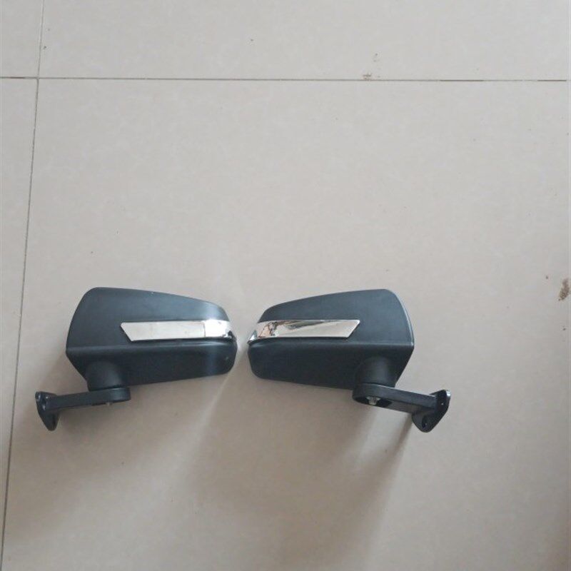 电动三四轮车底座三孔后视镜新能源电动代步车倒车镜镜片可调平面