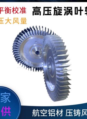 高压鼓风机叶轮 旋涡风机配件 机械配件高压吹风吸气用真空泵组件