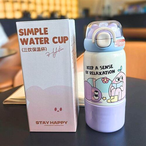 Childrens Water Bottle for Students - Portable, Insulated,
