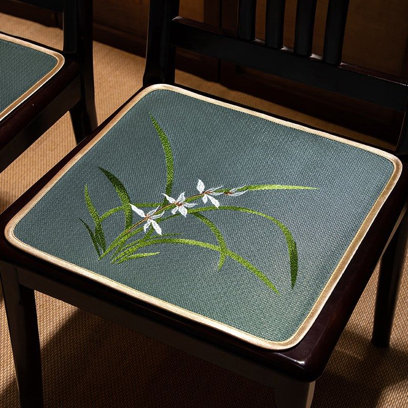 夏季款冰丝坐垫凉垫办公室透气垫家用餐桌椅垫防滑红木椅子垫,居家布艺,椅垫,淘宝优惠券,粉丝福利购,淘宝优惠卷