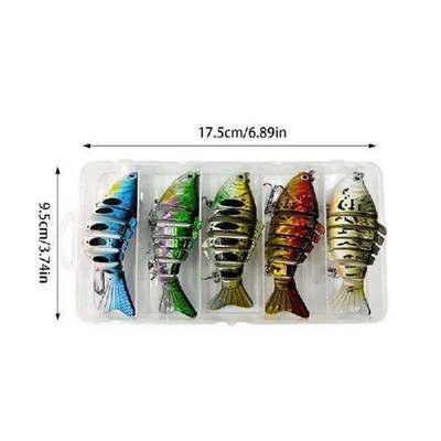 Swimbaits For Bass Fishing 5pcs Multi Jointed Swimbaits