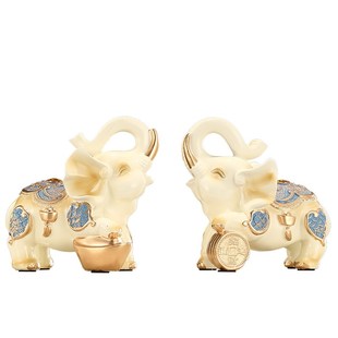 泰国客厅吸水对象大象招财一对象摆件摆设小家居工艺品装饰品小象