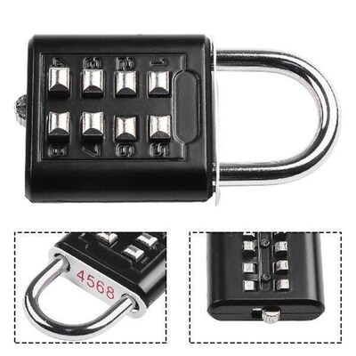 8 Digits Password Code Combination Pad Zinc Alloy