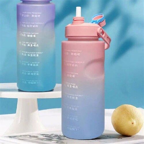 1800ml Large Capacity Water Bottle With Bounce Cover Time