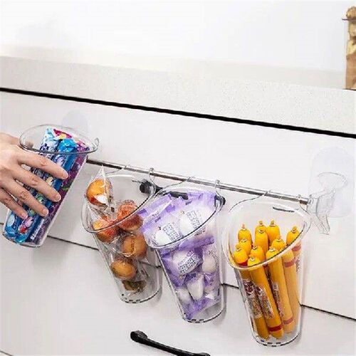 Refrigerator Side Door Organizer Transparent