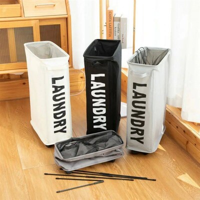 Yoga Organizer Basket Rolling Laundry Basket with Wheels Fol